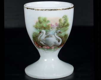 Vintage Egg Cup Swan Bucolic