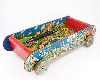 vintage toy wagon wheels