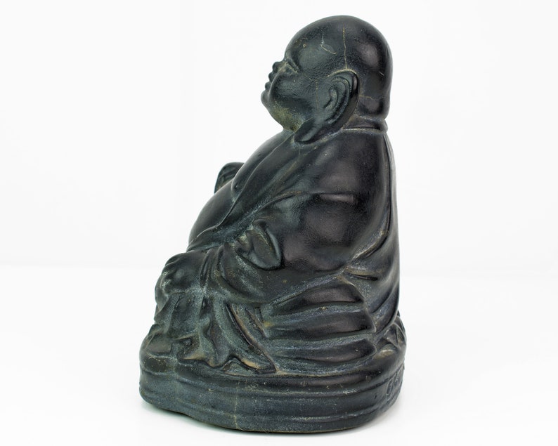 Vintage Buddha Black FSCO Plaster Boho Bohemian Style | Etsy