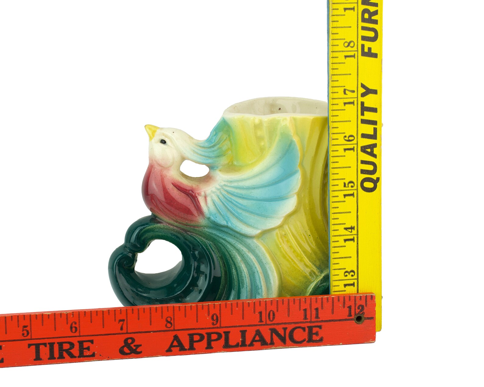Vintage Bird Cockatoo Ceramic Colorful Vase Farmhouse Country - Etsy