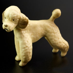 Vintage MCM Poodle Dog Plastic Toy Wilton Chicago Hong Kong