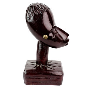 Vintage African Wood Carving Bust Figure