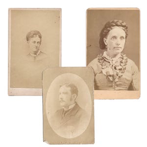 Antique Cabinet Cards CDV Lowell Mass Hartford Conn Philadelphia Ephemera