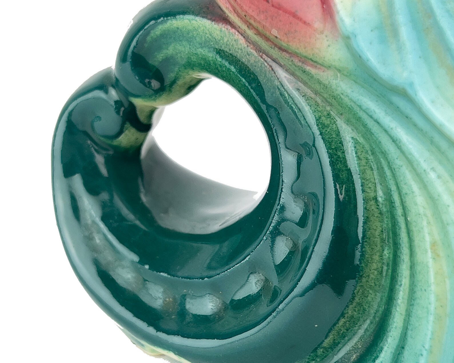 Vintage Bird Cockatoo Ceramic Colorful Vase Farmhouse Country - Etsy