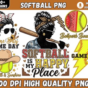 100+ Softball PNG Bundle clipart, Softball Lover, Softball Family,Softball Vibes Png,Softball Coquette, Sport Shirt Design Png, Digital File
