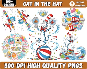 100+ Cat In The Hat Png bundle, Back To School Png, Catoon Character Png, Be Kind Png, Teacher Of All Things,Save The Planet,Teacher Design