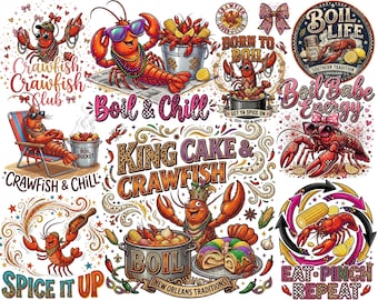 Langoestenseizoen PNG, clipart van rivierkreeften, sublimatie en Cricut-ontwerp