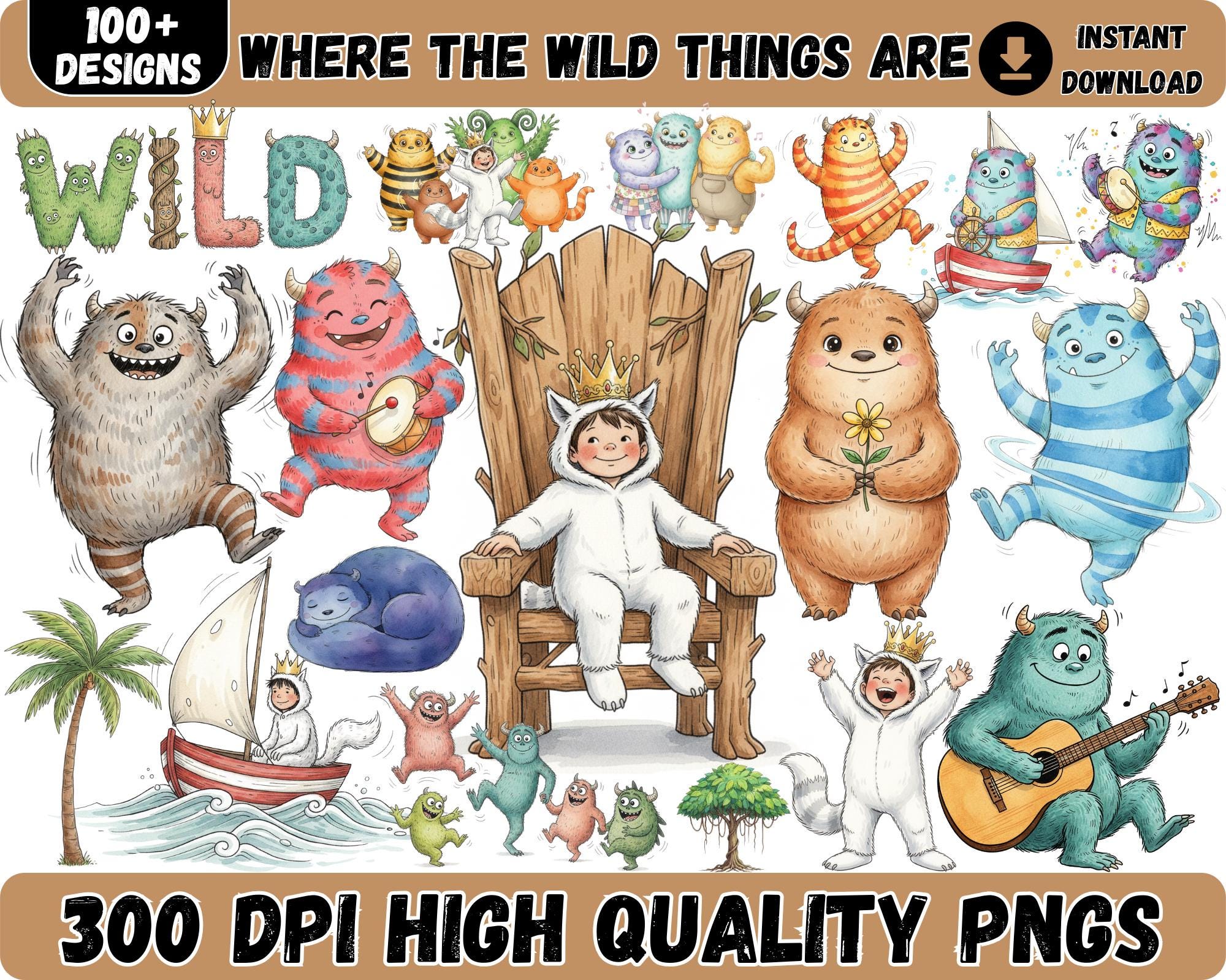 Where the Wild Things Are Stickers - Etsy Australia