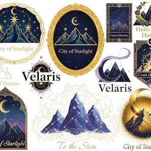Paquete PNG de Velaris City of Starlight, ACOTAR Velaris PNG, Cita de Una Corte de Rosas y Espinas, Corte de los Sueños PNG, Merchandising de SJM PNG, Bookish PNG imagen 1