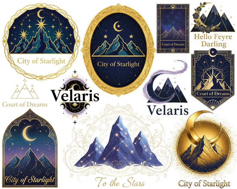 Paquete PNG de Velaris City of Starlight, ACOTAR Velaris PNG, Cita de Una Corte de Rosas y Espinas, Corte de los Sueños PNG, Merchandising de SJM PNG, Bookish PNG imagen 1