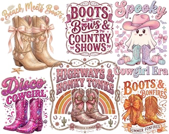 Disegni di sublimazione western, pacchetto western png, retro western png, cowboy cowgirl png, design di maglietta country, ciao png, rodeo png