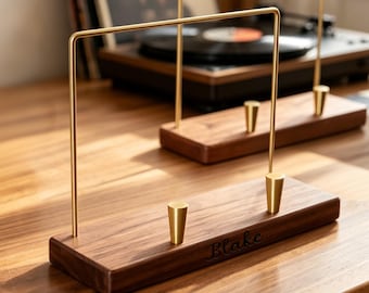 Vinyl Record Flip Rack Storage Display, Walnut Vinyl Album Holder for Display, Vinyl Holder Stand, Unique Gift For Him and Her, Music Gifts