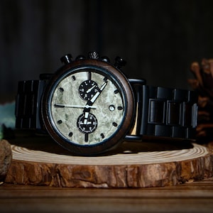 Personalized Wood Watch For Husband,Wedding Gift Watch,Engraved Watch,Wooden Watch,1st Anniversary Gift For Husband,Wedding Gift for Husband