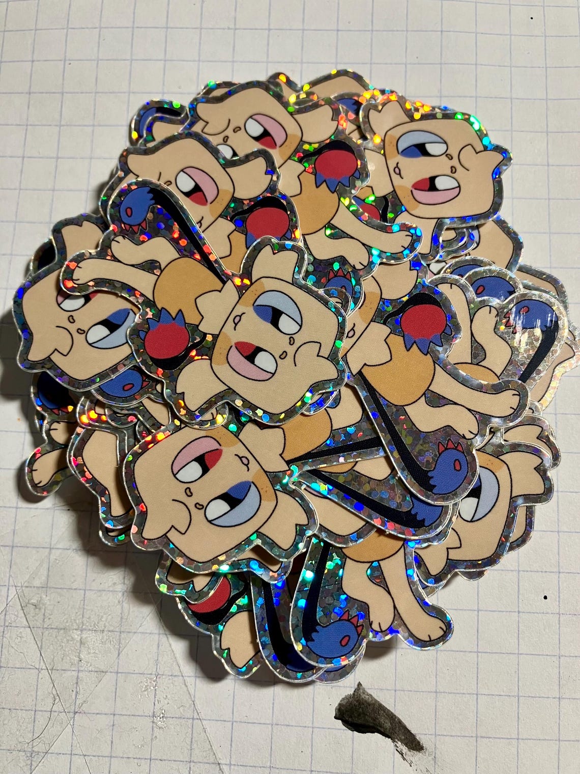 Mini Goob Roblox Dandy’s World Holographic Glitter Sticker - Etsy