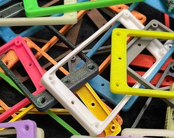 1x GLOW or METALLIC 3D Printed Guitar Humbucker Pickup Ring