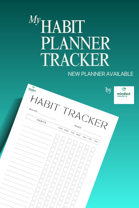 Habit Planner Tracker – Your Daily, Weekly & Monthly Habit Organizer