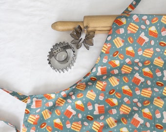 Vintage Look Cupcakes and Pies Adult Apron - ready to ship