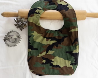 Camouflage Toddler Bib - ready to ship