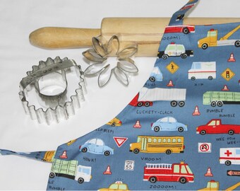 Toddler Retro Cars Apron