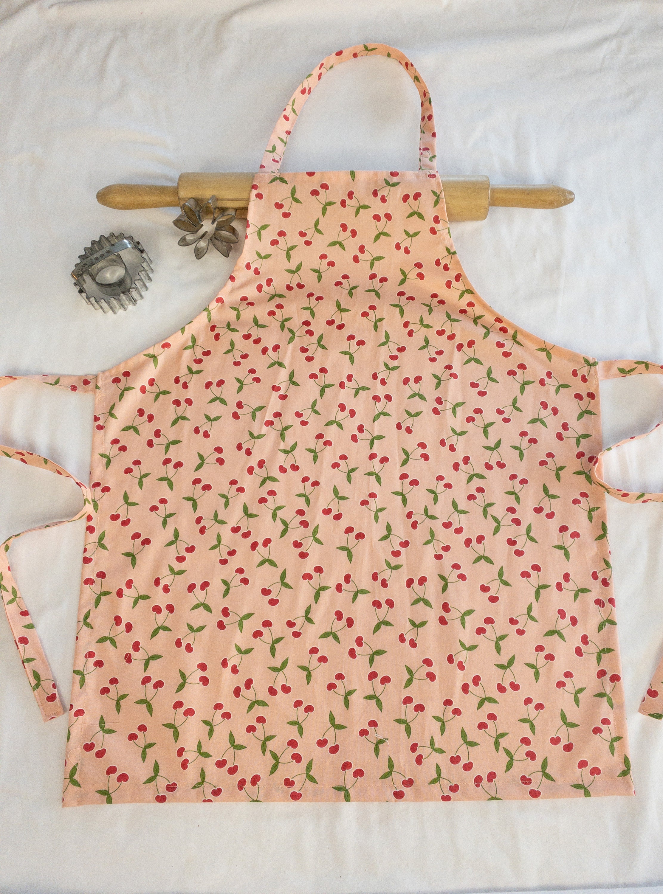 Adult Apron - Cherries on Pink - Ready to Ship - Etsy