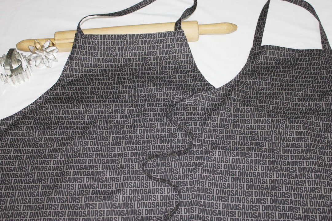 Father Son Black Dinosaur Words Aprons Ready to Ship - Etsy