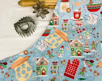 Christmas Baking Adult Apron - ready to ship