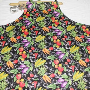 Plus Size Vegetable Harvest Apron ready to ship image 2