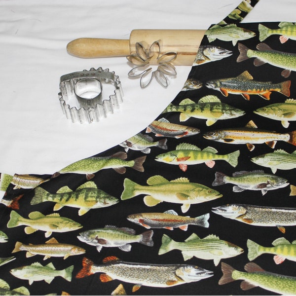 Freshwater Fish Adult Apron - ready to ship