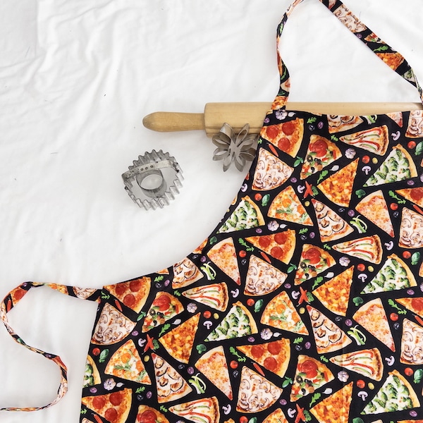 Pizza Themed Adult Apron - ready to ship