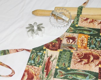 Child Apron - In the Woods - ready to ship