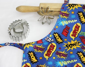 Superhero Child Apron - ready to ship