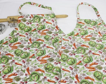 Vegetables Mother Daughter Aprons - ready to ship