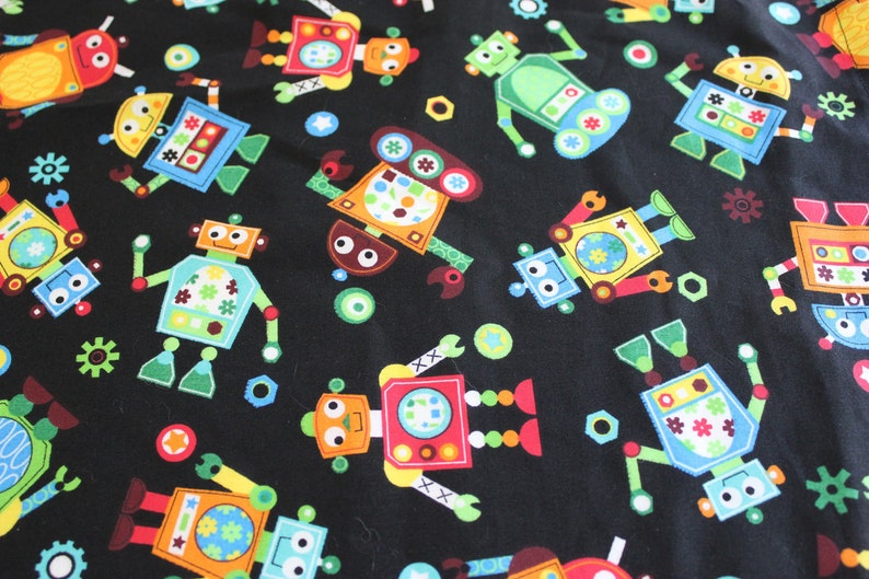 Robots Child Apron with Pocket ready to ship image 3