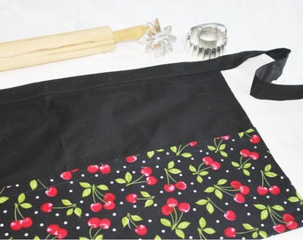 Black Cherry Adult Apron - ready to ship