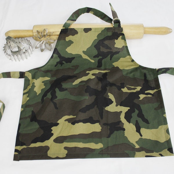 Infant Camouflage Apron - made to order