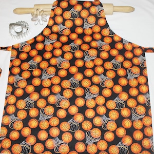 Youth Apron - Basketball Hoops - Ready to Ship - Etsy