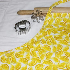 Lemon Slices Adult Apron - ready to ship