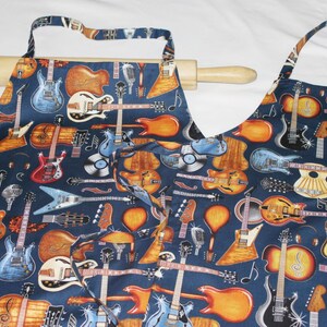 Father Son Guitars on Navy Aprons - ready to ship