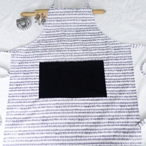 Music Adult Apron with black pocket ready to ship image 2