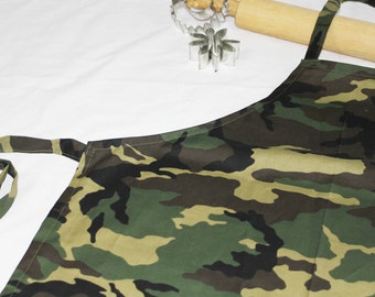 Camouflage Youth Apron - ready to ship