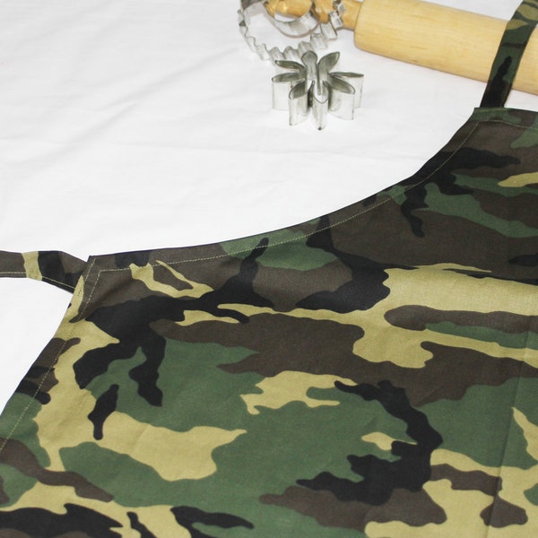 Camouflage Youth Apron - ready to ship