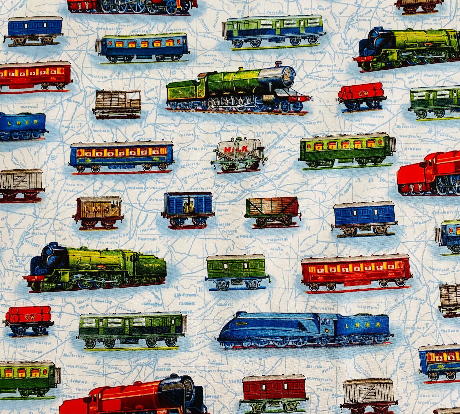 Child Apron - Trains on Blue - Ready to Ship - Etsy