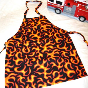 Flames Child Apron ready to ship image 1