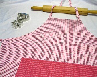 Valentines Day Hearts Adult Apron - ready to ship