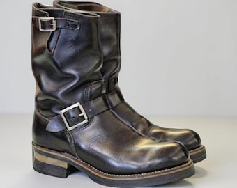 8.5W Vintage 50s 60s Endicott Johnson Vietnam Era Military Black