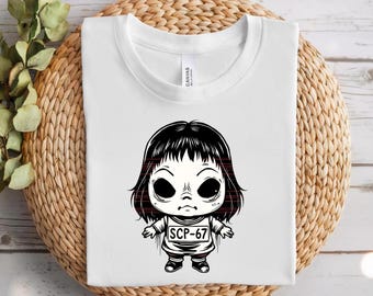 SCP-67 Meme T-Shirt | Creepy Cute Horror Tee | Viral TikTok Analog Horror Shirt | Dark Aesthetic Graphic Top | Unisex Streetwear