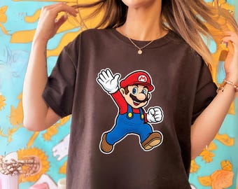 Super Mario T-Shirt | Retro Gaming Tee | Nintendo Gamer Gift | Vintage Video Game Apparel