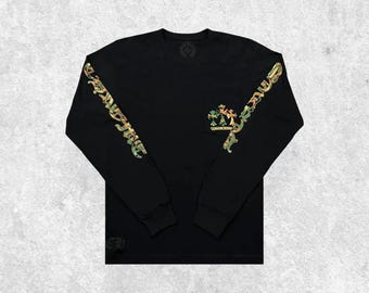 Gothic Streetwear Long Sleeve Baseball Tee: Unisex Black & White