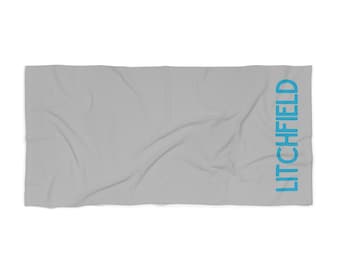 Litchfield Beach Towel, Soft Cotton Loop Tanning Towel (30" x 60")