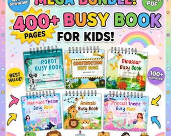 400+ Kids Learning Activities Bundle – PLR/MRR Educational Worksheets & Printable Templates | Editable in Canva